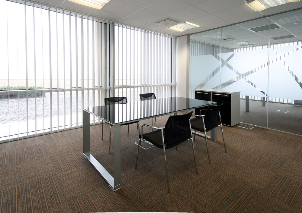 Vertical blinds on a sliding door